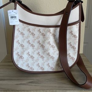 NWT coach emery crossbody with horse and carriage print